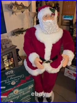 RARE 60 Animated Motion Dancing Santa Life Size Christmas 2003 Dancing Works