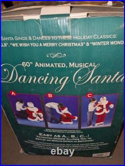 RARE 60 Animated Motion Dancing Santa Life Size Christmas 2003 Dancing Works