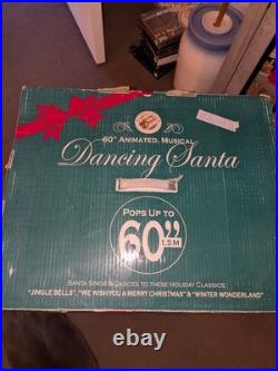 RARE 60 Animated Motion Dancing Santa Life Size Christmas 2003 Dancing Works