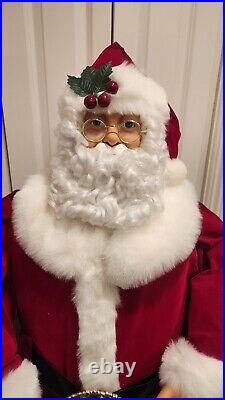 RARE 60 Animated Motion Singing Dancing Santa Life Size Christmas 2003 READ