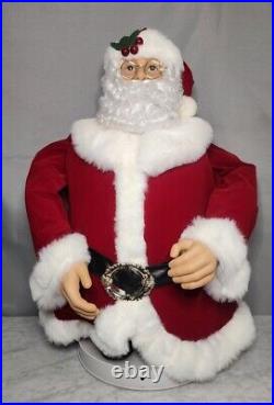 RARE 60 Animated Motion Singing Dancing Santa Life Size Christmas 2003 READ