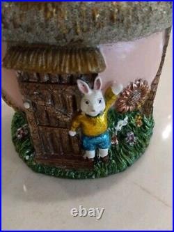 RARE Christopher Radko SPRING BUNGALOW EASTER BUNNY ORNAMENT TREE 36 Excellent RARE Christopher Radko SPRING BUNGALOW EASTER BUNNY ORNAMENT TREE 36 Excellent