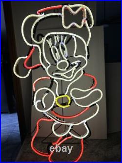 RARE Gemmy Disney Christmas 29 LED Minnie Mouse Neon Sign Light Rope RARE Gemmy Disney Christmas 29 LED Minnie Mouse Neon Sign Light Rope