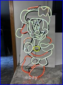RARE Gemmy Disney Christmas 29 LED Minnie Mouse Neon Sign Light Rope RARE Gemmy Disney Christmas 29 LED Minnie Mouse Neon Sign Light Rope