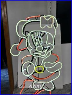RARE Gemmy Disney Christmas 29 LED Minnie Mouse Neon Sign Light Rope RARE Gemmy Disney Christmas 29 LED Minnie Mouse Neon Sign Light Rope
