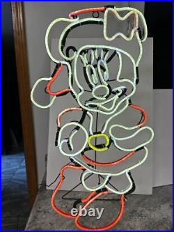 RARE Gemmy Disney Christmas 29 LED Minnie Mouse Neon Sign Light Rope RARE Gemmy Disney Christmas 29 LED Minnie Mouse Neon Sign Light Rope