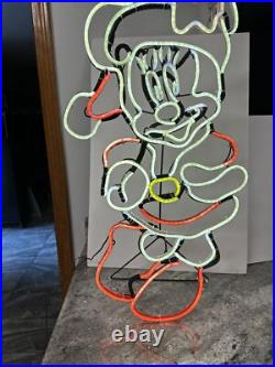 RARE Gemmy Disney Christmas 29 LED Minnie Mouse Neon Sign Light Rope RARE Gemmy Disney Christmas 29 LED Minnie Mouse Neon Sign Light Rope