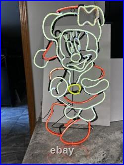 RARE Gemmy Disney Christmas 29 LED Minnie Mouse Neon Sign Light Rope RARE Gemmy Disney Christmas 29 LED Minnie Mouse Neon Sign Light Rope