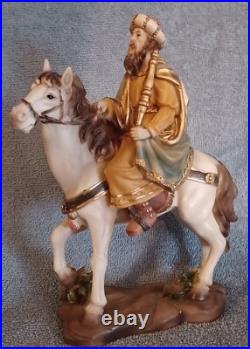 RARE Heavens Majesty 3 King MAGI Wisemen Elephant Camel Horse Detailed Polyresin