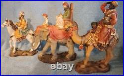 RARE Heavens Majesty 3 King MAGI Wisemen Elephant Camel Horse Detailed Polyresin