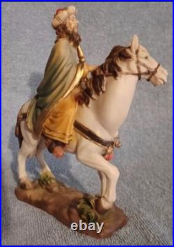 RARE Heavens Majesty 3 King MAGI Wisemen Elephant Camel Horse Detailed Polyresin