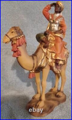 RARE Heavens Majesty 3 King MAGI Wisemen Elephant Camel Horse Detailed Polyresin