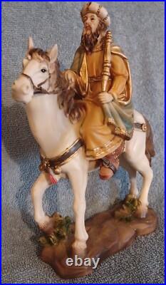 RARE Heavens Majesty 3 King MAGI Wisemen Elephant Camel Horse Detailed Polyresin