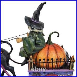 RARE Jim Shore Wicked Ride Halloween Figurine 4010487 Heartwood Creek 2008 Witch
