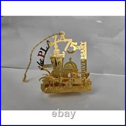 RARE Kansas City Christmas Ornaments Set of 6 Metal 24K Plated