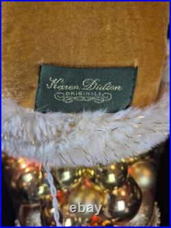RARE Karen Didion Signature Collection Santa. Golden Masterpiece. Lit/Signature
