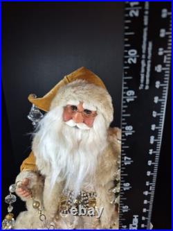 RARE Karen Didion Signature Collection Santa. Golden Masterpiece. Lit/Signature