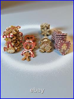 RARE Lot Of (52) Old Fashion Gingerbread Theme Christmas Tree Hanging Ornaments