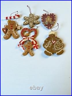 RARE Lot Of (52) Old Fashion Gingerbread Theme Christmas Tree Hanging Ornaments