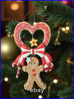 RARE Lot Of (52) Old Fashion Gingerbread Theme Christmas Tree Hanging Ornaments