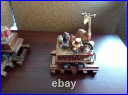 RARE Mark Roberts Christmas Vintage Train set Mantle stocking holders 21