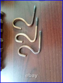 RARE Mark Roberts Christmas Vintage Train set Mantle stocking holders 21