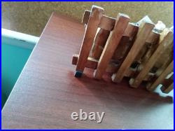 RARE Mark Roberts Christmas Vintage Train set Mantle stocking holders 21