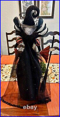 RARE Pier 1 Awesome 24 Sarafina Smoke Witch Halloween Collectible Decor Display