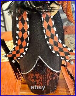 RARE Pier 1 Awesome 24 Sarafina Smoke Witch Halloween Collectible Decor Display