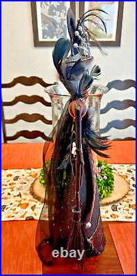 RARE Pier 1 Awesome 24 Sarafina Smoke Witch Halloween Collectible Decor Display
