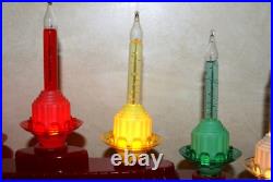 RARE Radko Shiny Brite Holiday Christmas Bubble Light Candolier, Mantle, Window RARE Radko Shiny Brite Holiday Christmas Bubble Light Candolier, Mantle, Window