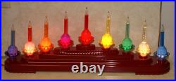 RARE Radko Shiny Brite Holiday Christmas Bubble Light Candolier, Mantle, Window RARE Radko Shiny Brite Holiday Christmas Bubble Light Candolier, Mantle, Window