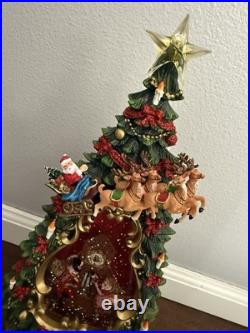RARE Raz Imports Nutcracker Ballet Musical Lit Water Tree