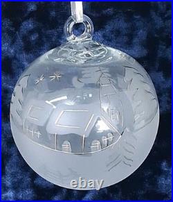 RARE Set of 6 La Vida Clear Crystal Christmas Ball Hand Blown Hand Cut Ornaments RARE Set of 6 La Vida Clear Crystal Christmas Ball Hand Blown Hand Cut Ornaments