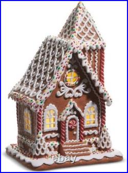 RAZ Imports 12.75Lighted Sprinkle Gingerbread House (4516334)