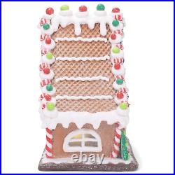 RAZ Imports Kringle Candy Co. 11.5 Gingerbread Lighted Lodge