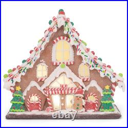 RAZ Imports Kringle Candy Co. 11.5 Gingerbread Lighted Lodge