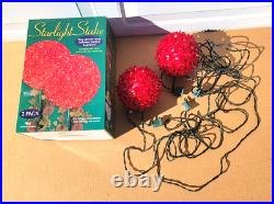 RED STARLIGHT STAKE SPHERE CHRISTMAS LIGHTS case of 12