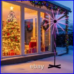 RGB Firework Christmas Light, 180 LEDs, 8.2ft, Remote/App Control, Indoor/Outdoor