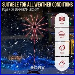RGB Firework Christmas Light, 180 LEDs, 8.2ft, Remote/App Control, Indoor/Outdoor