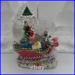 Radio City Christmas Spectacular Rockettes Sleigh 120mm Musical Snow Globe