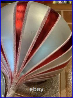 Radko PEPPERMINT TWIST Santa Carousel Christmas Ornament Italy 96-020-0