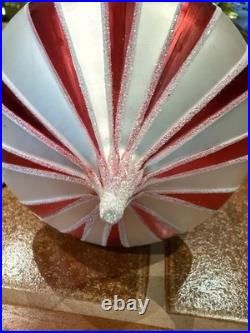 Radko PEPPERMINT TWIST Santa Carousel Christmas Ornament Italy 96-020-0