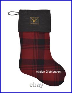 Ralph Lauren RRL Red Black Plaid Wool 18 Holiday Christmas Stocking New $295