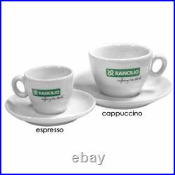 Rancilio Cappuccino Cup and Saucer Set of 6