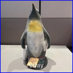Rare 13x7.5 In. Ino Schaller Bayern Penguin Statuette With Mini Penguin Ornament
