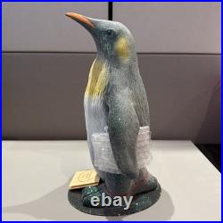 Rare 13x7.5 In. Ino Schaller Bayern Penguin Statuette With Mini Penguin Ornament