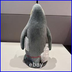 Rare 13x7.5 In. Ino Schaller Bayern Penguin Statuette With Mini Penguin Ornament