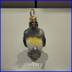 Rare 13x7.5 In. Ino Schaller Bayern Penguin Statuette With Mini Penguin Ornament