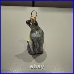 Rare 13x7.5 In. Ino Schaller Bayern Penguin Statuette With Mini Penguin Ornament